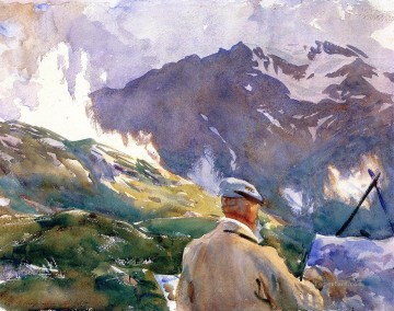 John Singer Sargent Painting - Artista en el Simplon John Singer Sargent